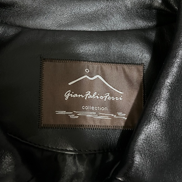 Men's Black Leather Jacket Large - Picture 11 of 14